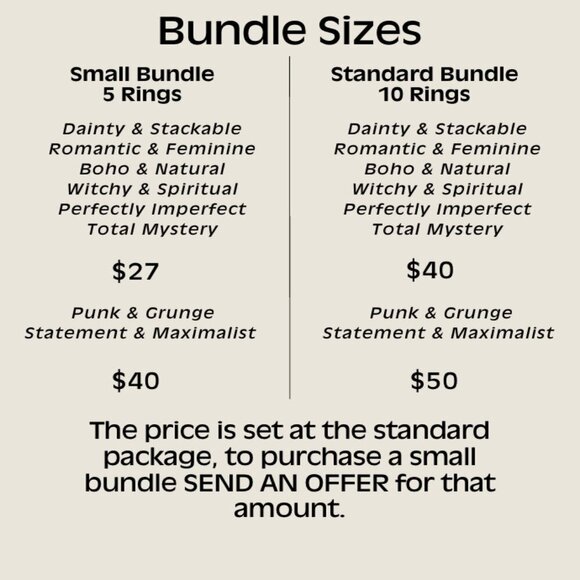 Vintage Mystery Ring Bundle – Choose Your Aesthetic Style - Picture 2 of 10